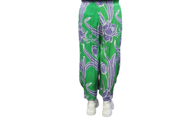 Broek Mahio Floral groen