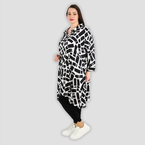 Blouse Blicks zwart/wit