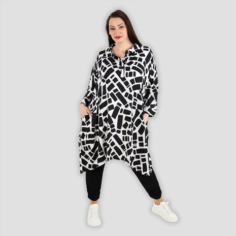 Blouse Blicks zwart/wit