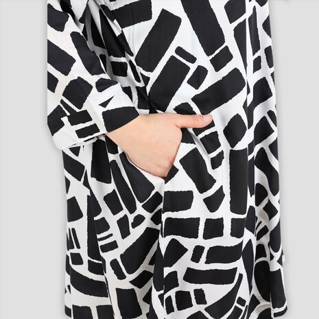 Blouse Blicks zwart/wit