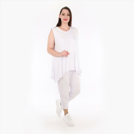 Top Skye mouwloos wit