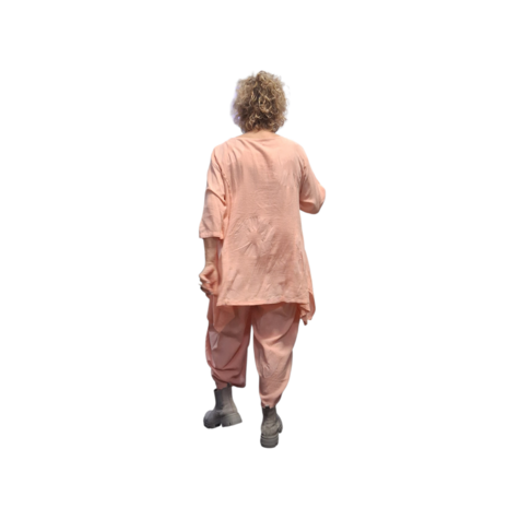 Shirt abrikoos 100% katoen