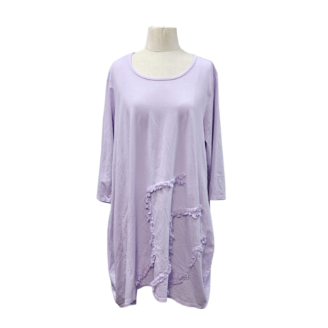 Tuniek  lila met ruches