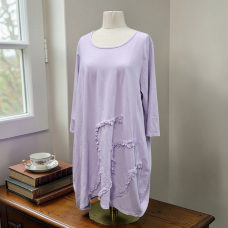 Tuniek  lila met ruches