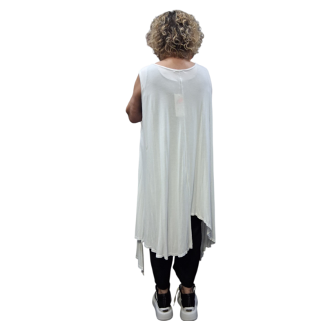 Tuniek asymmetrisch wit