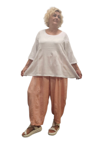 Shirt-A-lijn-100%-cotton-wit 