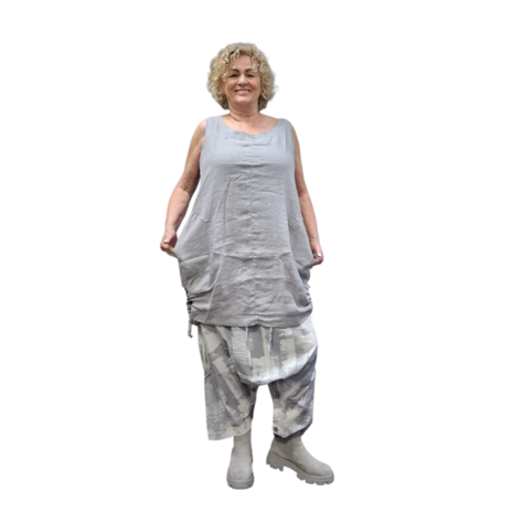 Tuniek mouwloos grijs