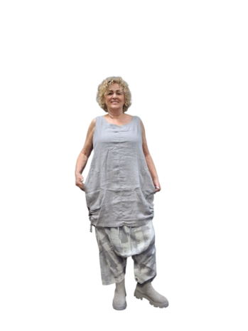 Tuniek mouwloos grijs