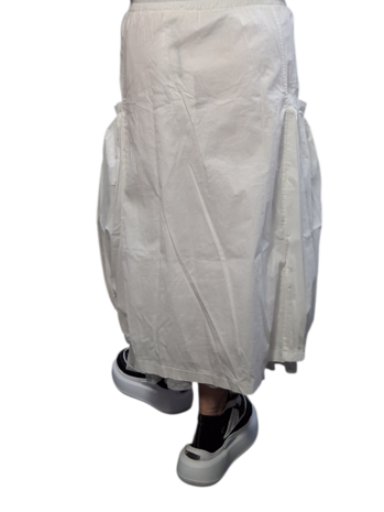 Rok wit met zwarte print