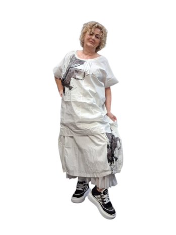 Tuniek wit met print