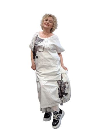 Tuniek wit met print