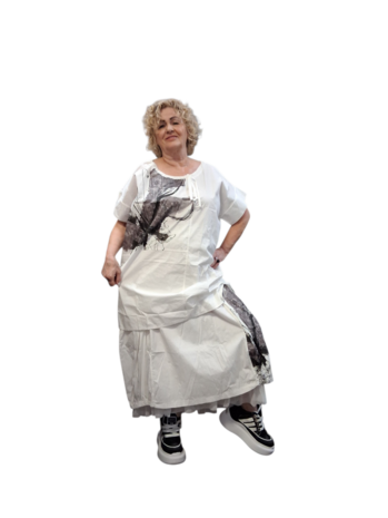 Tuniek wit met print