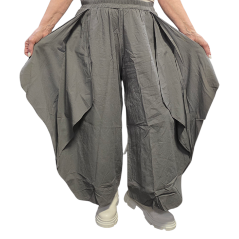 Broek Luuka grijs dubbellaags