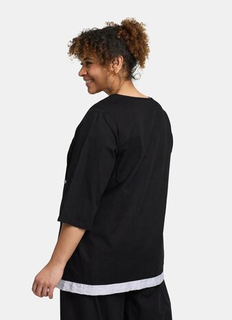 Kekoo tuniek zwart met witte details