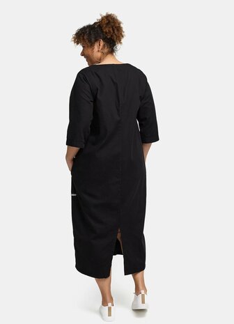  Kekoo jurk zwart met witte details