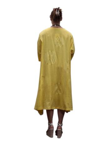 Jurk geel 100% katoen 
