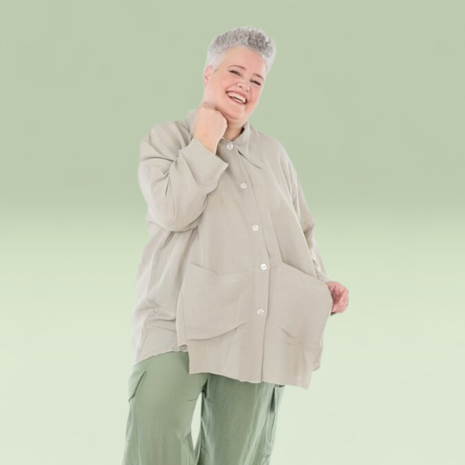 Blouse/jas Christina zand