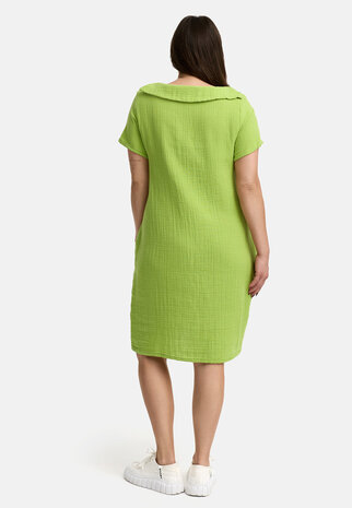 Kekoo exclusief- jurk 'Muslin' groen