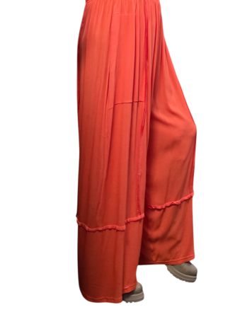 Zomerse-broek-Jane-van-een-lichtgewicht-kreukelstof oranje