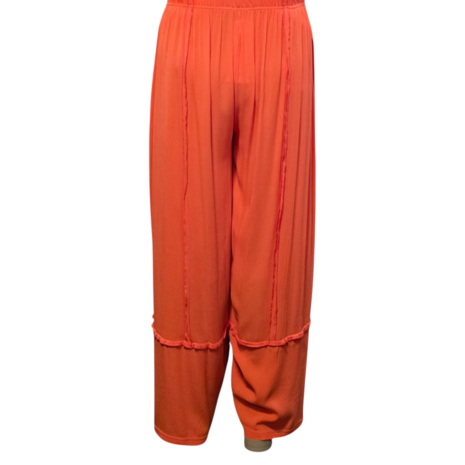 Zomerse-broek-Jane-van-een-lichtgewicht-kreukelstof oranje