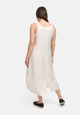 Kekoo mouwloze jurk Ibiza champagne