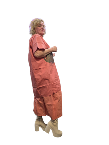 Tuniek terra met print