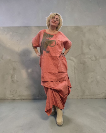 Tuniek terra met print