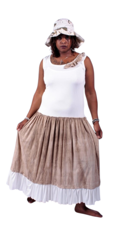 Myrjo jurk Eluna offwhite/zand