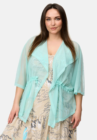 KEKOO TULE  JAS / VEST 'VIVID' MINTGROEN