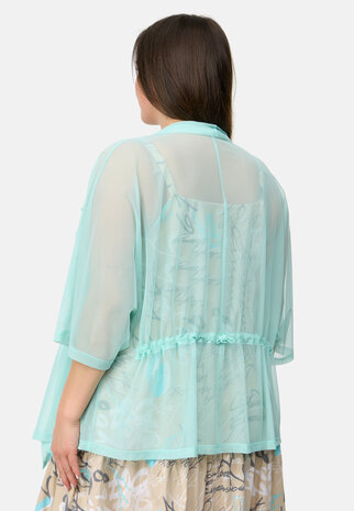 KEKOO TULE  JAS / VEST 'VIVID' MINTGROEN