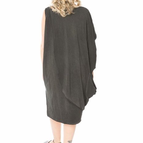 Luuka tuniek antraciet met print