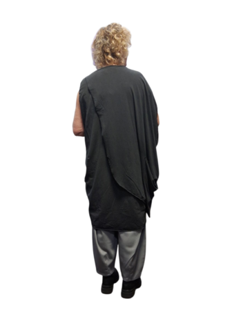 Luuka tuniek antraciet met print