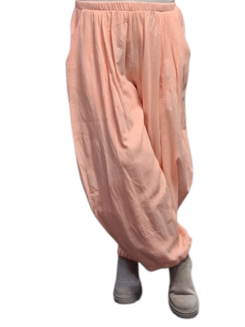 Broek  abrikoos 100% katoen