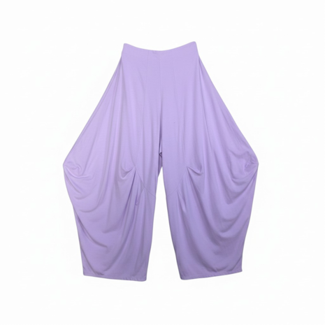 Ruim vallende ballonbroek lila