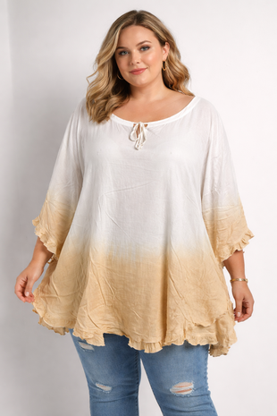 Tuniek Maddy offwhite/abrikoos