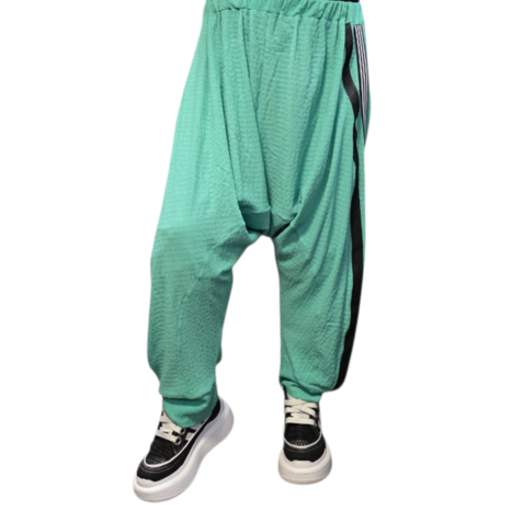 Zomerse harembroek sportyspice mint