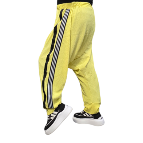 Zomerse harembroek sportyspice geel