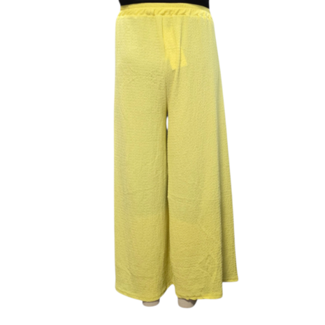 Broek sportyspice geel ruimvallend