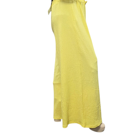 Broek sportyspice geel ruimvallend