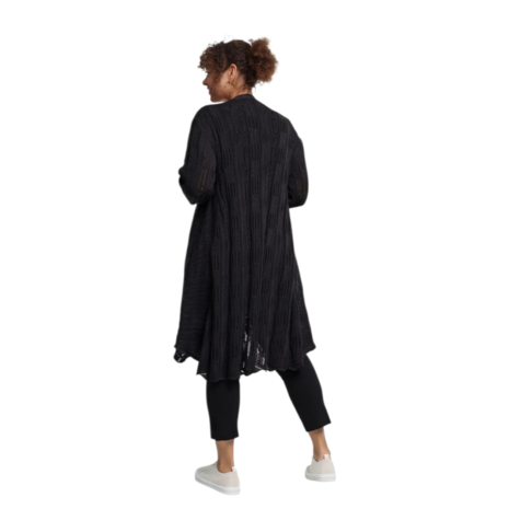 Kekoo Vest  'Cotture'  Lang  zwart 