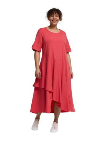 'Valeria' Jurk &ndash; vloeiend, modern & vrouwelijk rood