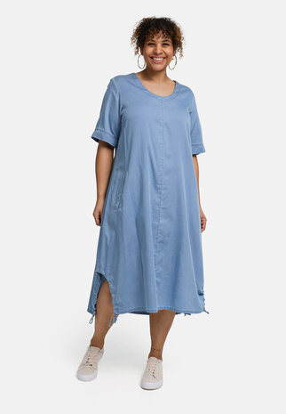 Kekoo Jurk Alina lichtblauw denim