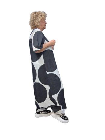 Kekoo jurk zwart/wit