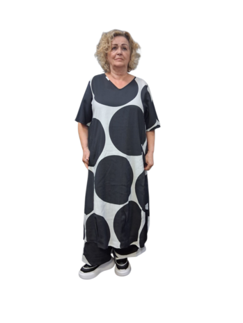 Kekoo jurk zwart/wit