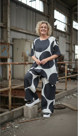 Kekoo tuniek zwart/wit