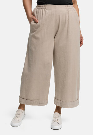 Kekoo broek 'Cotella' zand