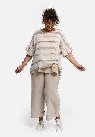 Kekoo tuniek Avina bruin gestreept