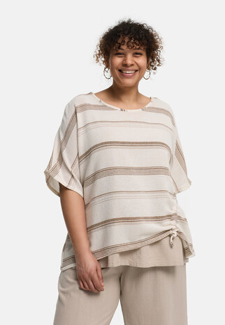 Kekoo tuniek Avina bruin gestreept