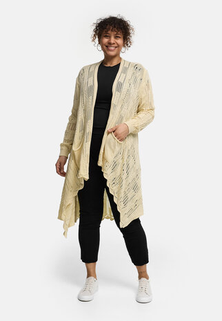  Kekoo Vest  'Cotture'  Lang  vanille 