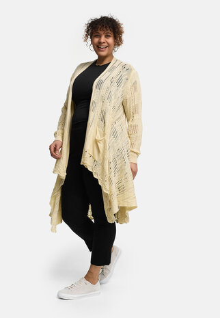  Kekoo Vest  'Cotture'  Lang  vanille 